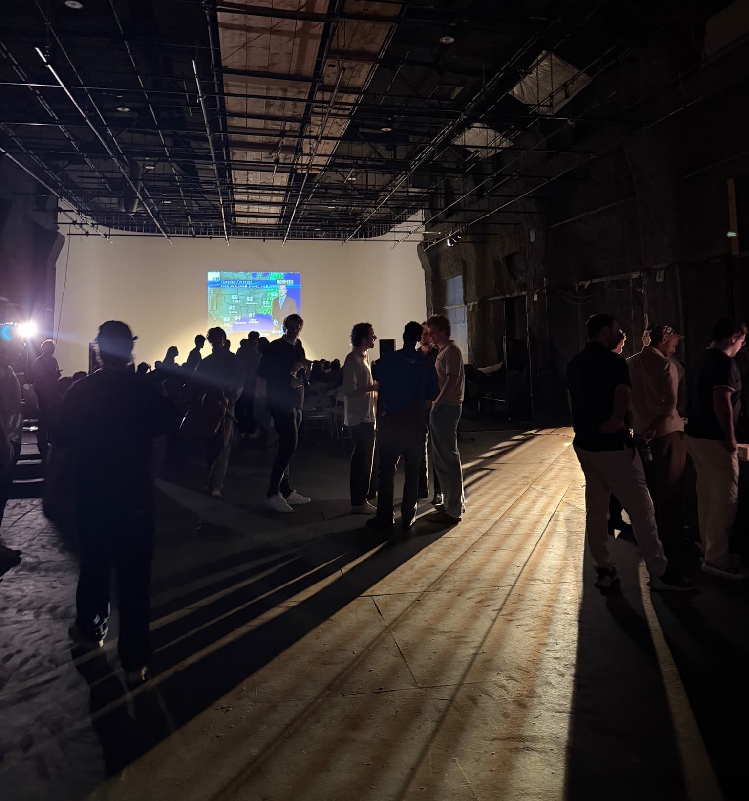 Guests mingling in the Filmshow venue